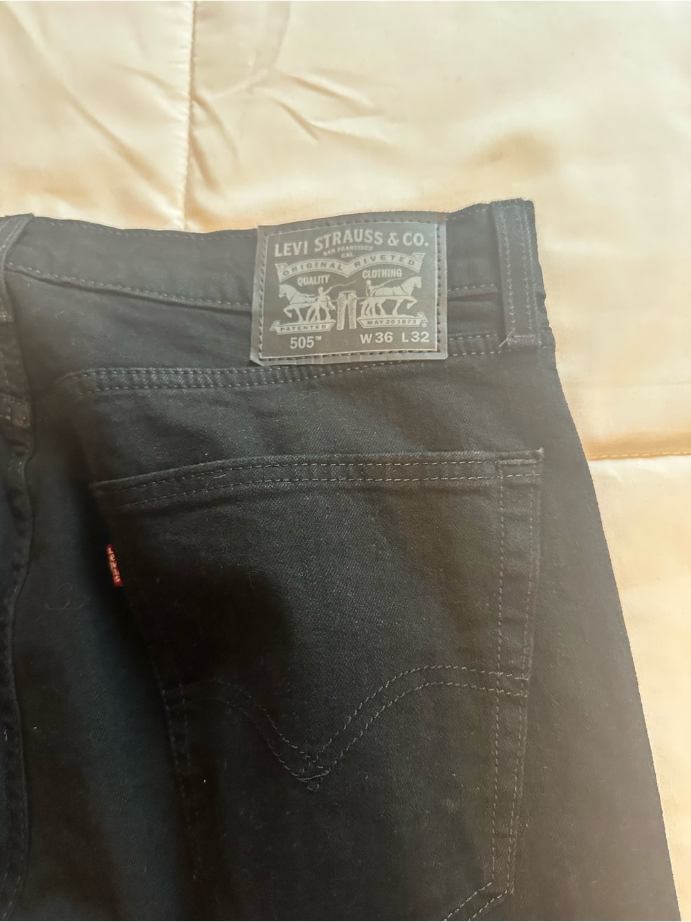 Levi's Black Straight Leg Men's Jeans - 505 Style